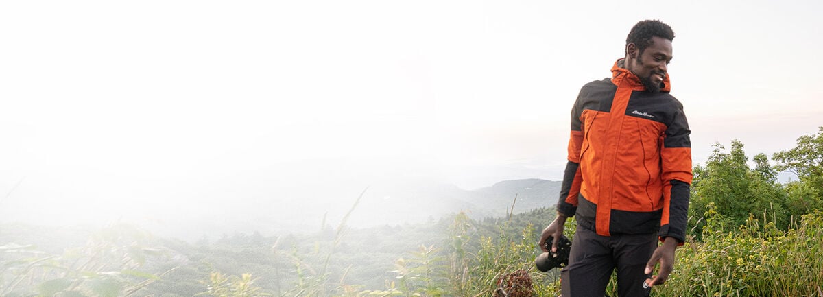 Man on a hike