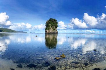 An ocean view at National Park of American Samoa.