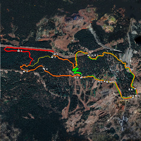 Trail Map of the Ragnar Race Tahoe