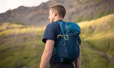 Hiking Man With A Pack