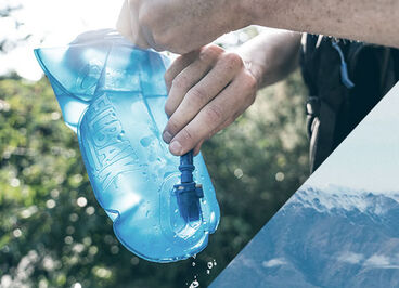 Close up of a CamelBak Crux reservoir. 