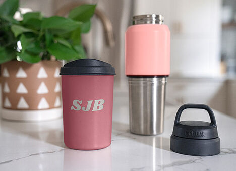 Custom engraved water bottle and travel mug Custom engraved water bottle and travel mug