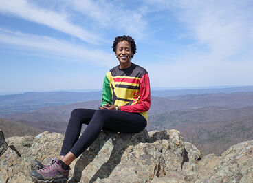 women on a hike