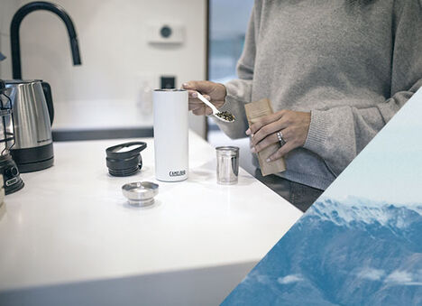Person making tea in a Forge Flow. Person making tea in a Forge Flow.