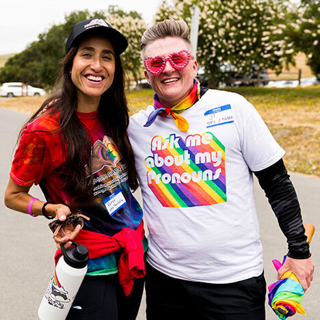 JT and Renee together at a Pride event