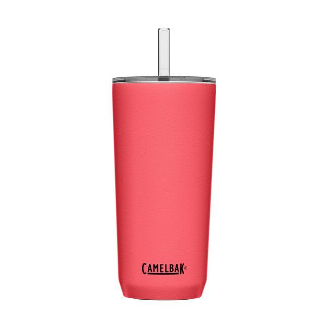 Built Holiday Tumbler with Straw 20oz Stainless Steel, Red