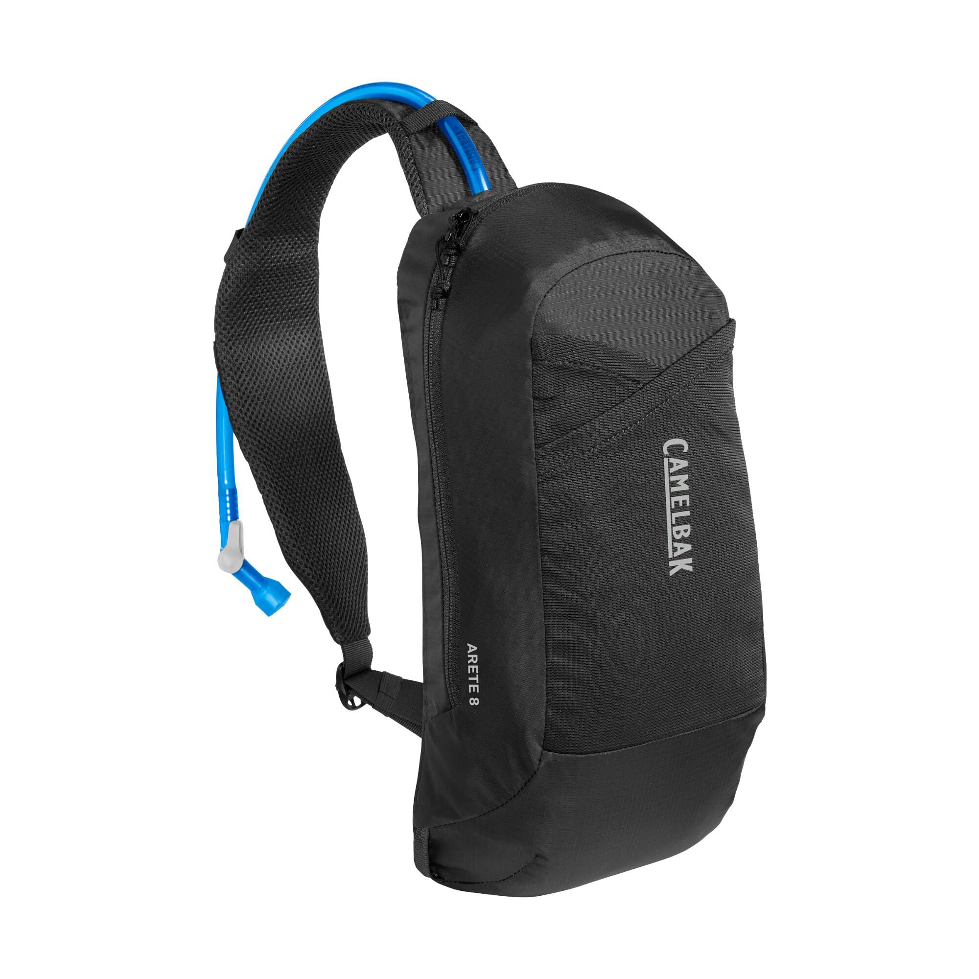Sling backpack with top water bottle holder