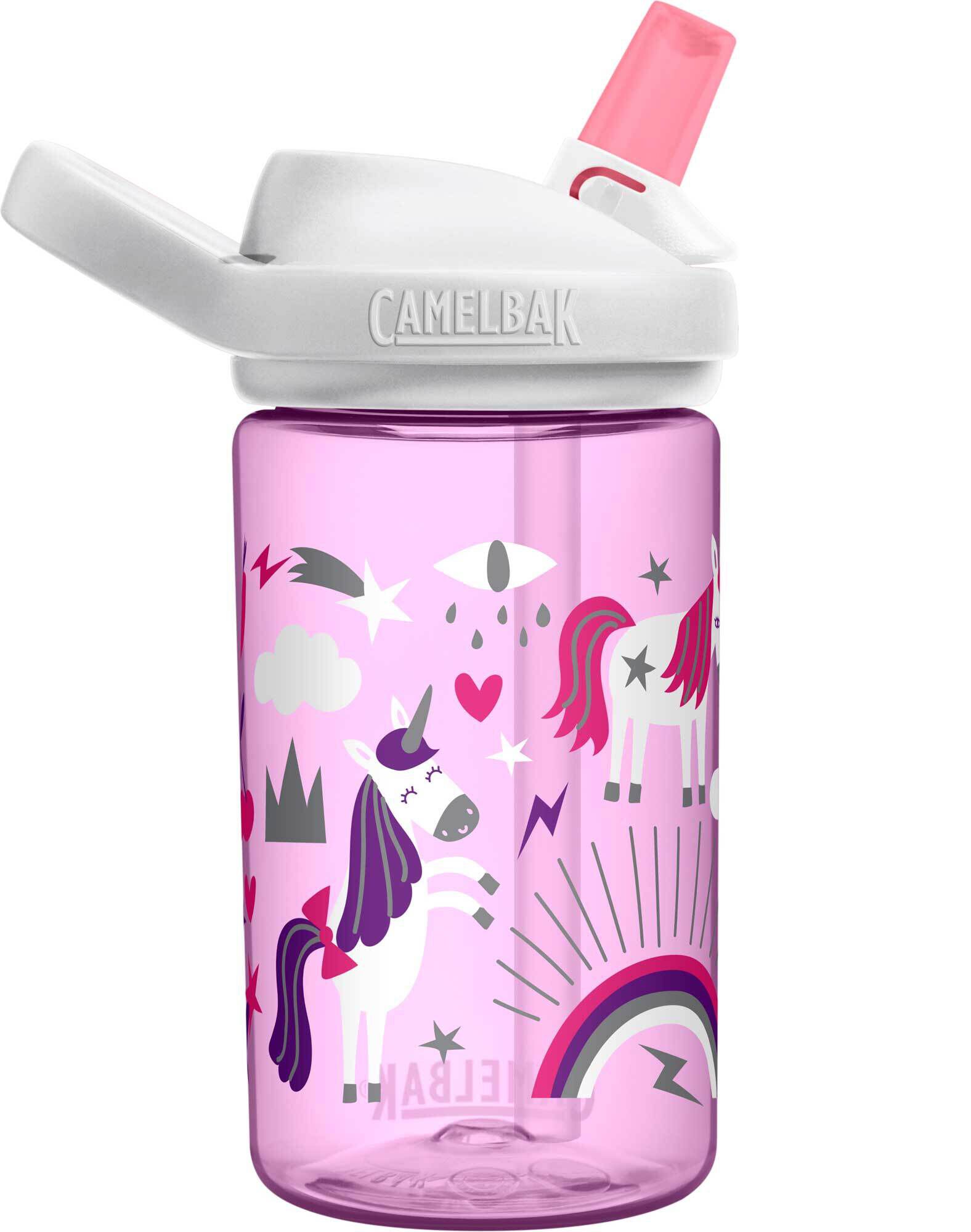 .4L DC'd Camelbak Eddy Kid's BPA-Free Bottle 12oz - Pink Unicorns 