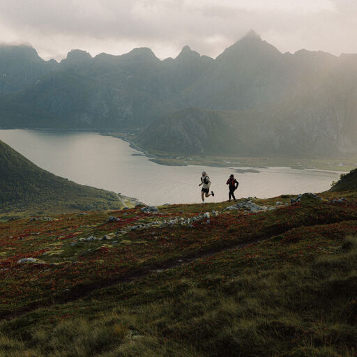 Runner with CamelBak products