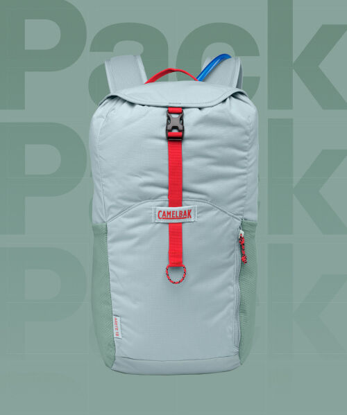 Close up of hiking pack